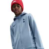 Nike Tottenham Hotspur Tracksuit Full-Zip Woven Hooded 2025-2026 Kids Grey Blue Silver Blue