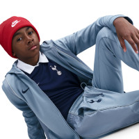 Nike Tottenham Hotspur Tracksuit Full-Zip Woven Hooded 2025-2026 Kids Grey Blue Silver Blue