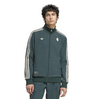 adidas Juventus Terrace Icons Tracksuit Full-Zip Dark Green White