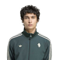 adidas Juventus Terrace Icons Tracksuit Full-Zip Dark Green White