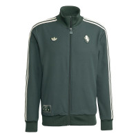 adidas Juventus Terrace Icons Tracksuit Full-Zip Dark Green White