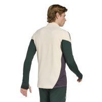 adidas Juventus Tracksuit 1/4-Zip European 2025-2026 Beige Green Black