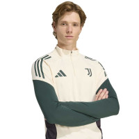 adidas Juventus Tracksuit 1/4-Zip European 2025-2026 Beige Green Black