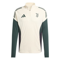 adidas Juventus Tracksuit 1/4-Zip European 2025-2026 Beige Green Black