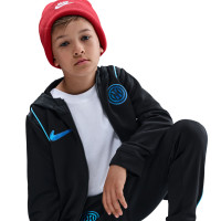 Nike Inter Milan Full-Zip Woven Tracksuit 2025-2026 Kids Black Light Blue Blue