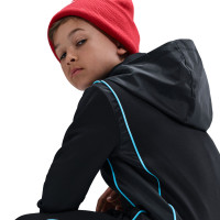 Nike Inter Milan Full-Zip Woven Tracksuit 2025-2026 Kids Black Light Blue Blue