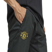 adidas Manchester United Presentatie Trainingspak Full-Zip 2025-2026 Zwart Blauw Geel
