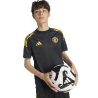 adidas Manchester United Trainingsset 2025-2026 Kids Zwart Blauw Geel