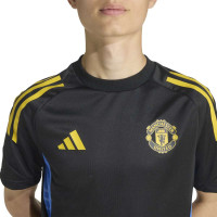 adidas Manchester United Trainingsset 2025-2026 Kids Zwart Blauw Geel