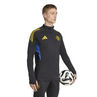 adidas Manchester United Training sweater 1/4-Zip 2025-2026 Black Blue Yellow