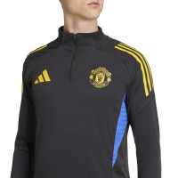 adidas Manchester United Training sweater 1/4-Zip 2025-2026 Black Blue Yellow