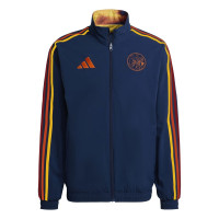adidas Ajax x ID&T Trainingsjack Reversible Blauw