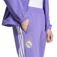 adidas Real Madrid Lifestyler Crew Trainingspak Wit Paars