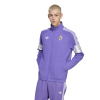 adidas Real Madrid Lifestyler Tracksuit Full-Zip Purple White