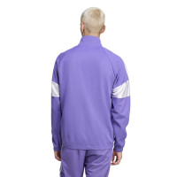 adidas Real Madrid Lifestyler Tracksuit Full-Zip Purple White