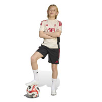 adidas Liverpool Trainingsbroekje 2025-2026 Kids Zwart Rood Wit