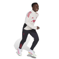 adidas Liverpool Trainingsbroek 2025-2026 Kids Zwart Rood Wit