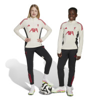 adidas Liverpool Trainingsbroek 2025-2026 Kids Zwart Rood Wit