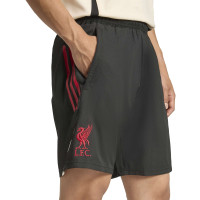 adidas Liverpool Downtime Broekje 2025-2026 Zwart Rood Wit