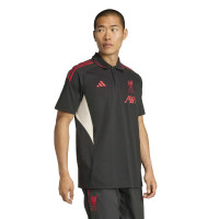 adidas Liverpool Polo 2025-2026 Zwart Rood Wit
