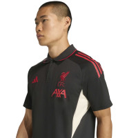 adidas Liverpool Polo 2025-2026 Zwart Rood Wit