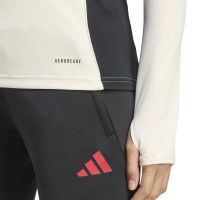 adidas Liverpool Trainingstrui 1/4-Zip 2025-2026 Dames Wit Rood Zwart