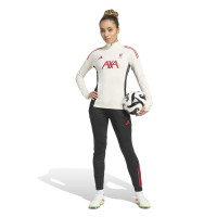 adidas Liverpool Trainingstrui 1/4-Zip 2025-2026 Dames Wit Rood Zwart