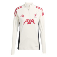 adidas Liverpool Trainingstrui 1/4-Zip 2025-2026 Dames Wit Rood Zwart