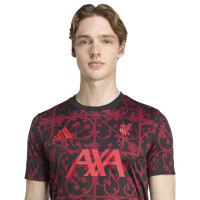 adidas Liverpool Pre-Match Training Shirt 2025-2026 Black Red