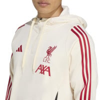 adidas Liverpool Track Hoodie 2025-2026 Wit Rood Zwart