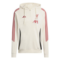 adidas Liverpool Track Hooded Tracksuit 2025-2026 White Black Red