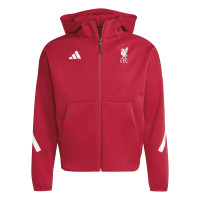 adidas Liverpool Anthem Training Jacket 2025-2026 Red White