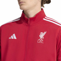 adidas Liverpool DNA Tracksuit Full-Zip Red Black White