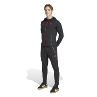 adidas Liverpool Vis Tech Tracksuit Full-Zip Black Red