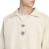 adidas Ajax Terrace Icons Trainingspak Beige Bordeauxrood