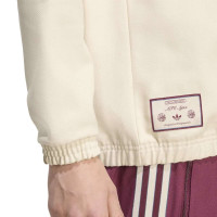 adidas Ajax Terrace Icons Trainingspak Beige Bordeauxrood