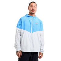 Nike Sportswear Sport Casual Tracksuit Full-Zip Hooded Light Grey Light Blue Blue