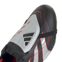 adidas Predator League FT Limited Edition Gras / Kunstgras Voetbalschoenen (MG) Zwart Zilver Rood