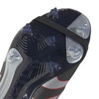 adidas Predator League FT Limited Edition Gras / Kunstgras Voetbalschoenen (MG) Zwart Zilver Rood