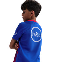 Nike Paris Saint-Germain Pre-Match Trainingsshirt 2025-2026 Kids Blauw Rood Wit