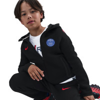 Nike Paris Saint-Germain Tech Fleece Trainingspak Full-Zip 2025-2026 Kids Zwart Rood