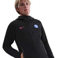 Nike Paris Saint-Germain Tech Fleece Trainingspak Full-Zip 2025-2026 Zwart Rood
