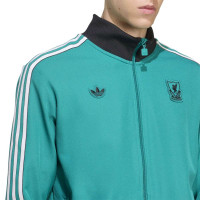 adidas Liverpool Terrace Icons Trainingspak Full-Zip Groen Zwart Wit