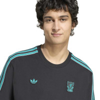 adidas Liverpool Terrace Icons T-Shirt Zwart Groen Wit