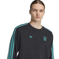adidas Liverpool Terrace Icons Crew Sweater Zwart Groen Wit