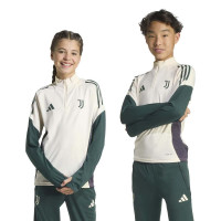 adidas Juventus Trainingstrui 1/4-Zip Europees 2025-2026 Kids Beige Groen Zwart