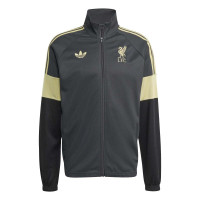 adidas Liverpool Lifestyler Trainingspak Full-Zip Donkergrijs Goud Zwart