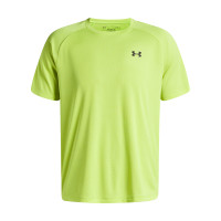 Under Armour Tech Textured Trainingsshirt Lichtgroen Zwart