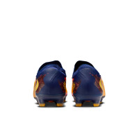 Nike Phantom 6 Low Haaland Pro Gras Voetbalschoenen (FG) Donkerblauw Oranje Geel Rood