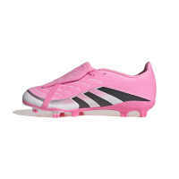 adidas Predator League FT Gras / Kunstgras Voetbalschoenen (MG) Kids Roze Zwart Wit